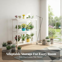 Movable Multi-Tier Rolling Plant Stand Floor-Standing Multi-Tier Plant Stand Indoor and Outdoor Use Flower Rack with casters for Gardeners, Apartment Dwellers, Homeowners, Balcony, Patio, Living Room, Corner