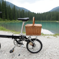 Lightweight Folding Bike Rack Compatible Rear Rack with Mounting Hardware Stable Long-Lasting for Cyclists, Errands