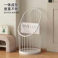 Iron Umbrella Stand with Drip Tray for Home Entryway