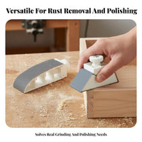Polishing Handheld Sandpaper Holder Easy to Operate Sandpaper Holder Comfortable Grip for Woodworkers, Woodworking, Home Improvement, Garage