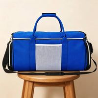 Sports Travel Bag Large Capacity Gym Duffel Bag Shoulder Strap Shoe Compartment Duffel for Athletes, Commuters, Swimming Pool, Football Training