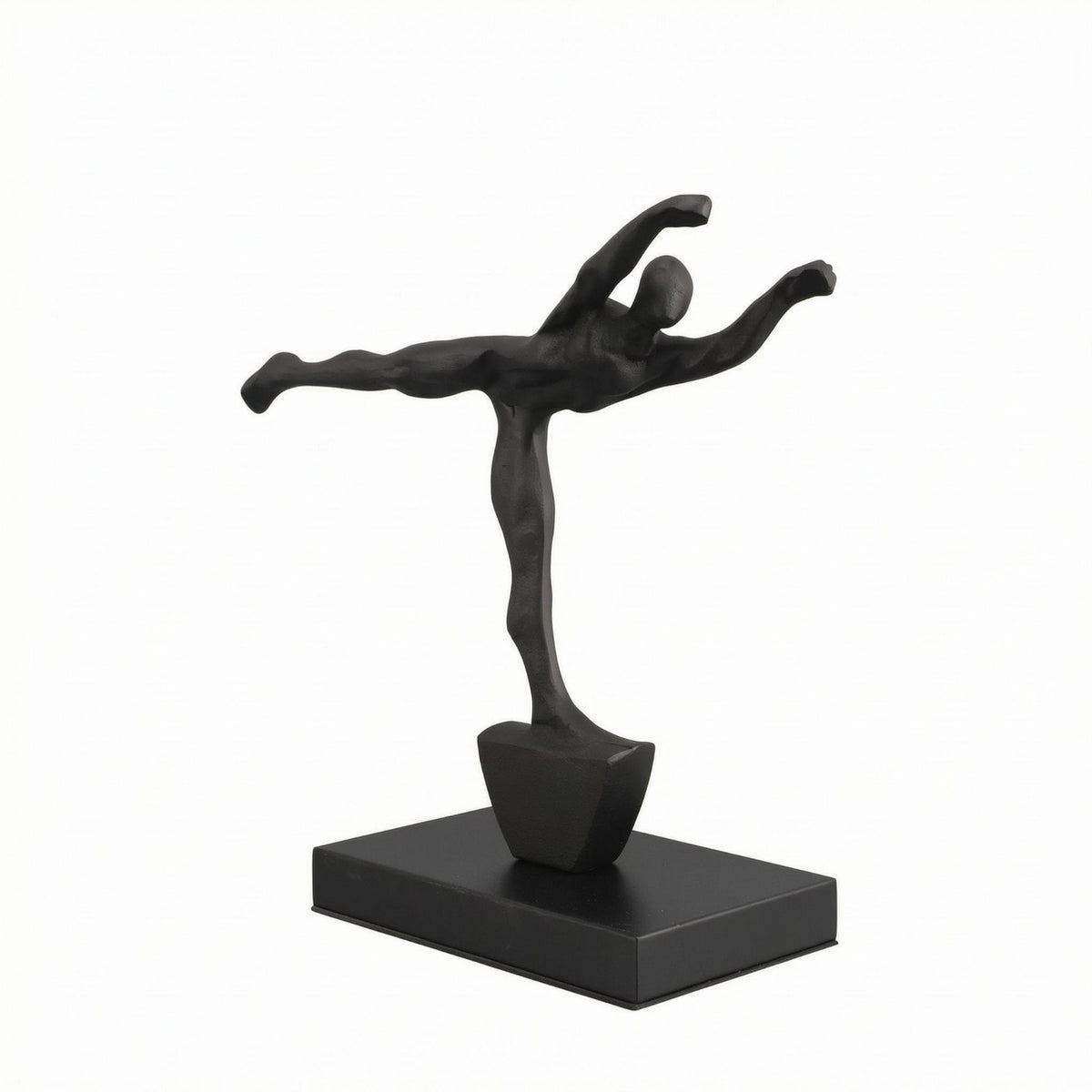 Abstract Human Sculpture Painted Finish Decorative Statue