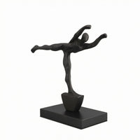 Abstract Human Sculpture Painted Finish Decorative Statue