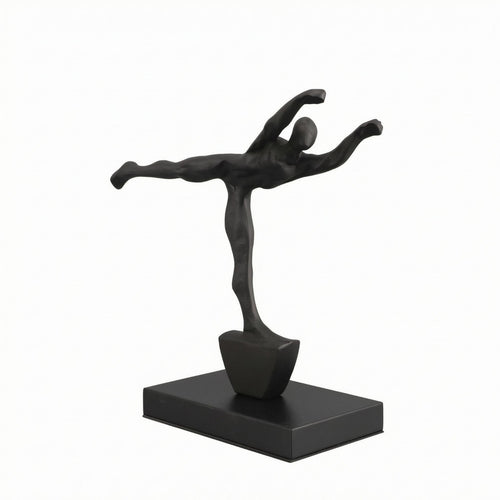 Abstract Human Sculpture Painted Finish Decorative Statue