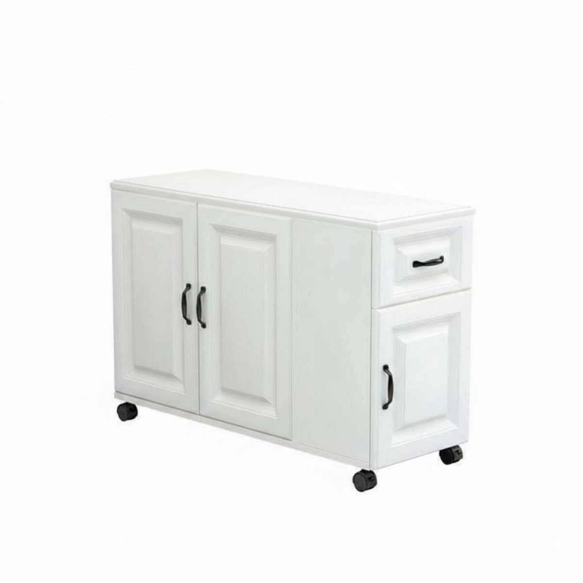 Rolling Slim End Table Nordic aesthetic Rolling End Table Mobile Design for Seniors