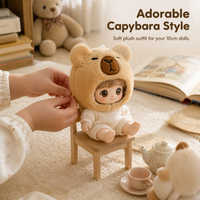 Capybara Headgear 10cm Doll Clothes for Cotton Dolls
