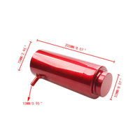 Aluminum Coolant Overflow Tank with Hose Kit Compact Engine Coolant Reservoir Tank Universal Tight-Sealing for Mechanics