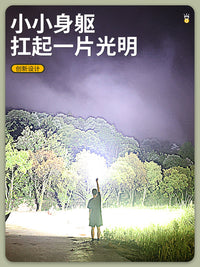 铭久2026新款手电筒强光充电超亮户外大功率露营超长续航氙气灯