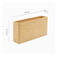 Wood Controller Holder Sturdy Wall Mounted Storage Box Self for Office