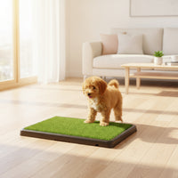 Dog Potty with Drain Drainable Pet Toilet with Hose Easy-Rinse Grass Dog Toilet for Dogs, Puppies, Apartments, Balconies