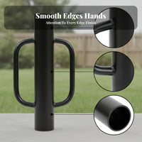 Heavy-Duty Fence Post Driver Smooth Rounded Yard Tool Welded Handles Metal Fence Post Driver