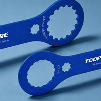 2 Pieces Aluminum Alloy B & B Wrench Scalloped Bottom Bracket Wrench Double Ended Bottom Bracket Tool Flat for Bike Mechanics, Cyclists, Bike Repair, Workshop