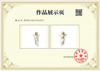欧美爆款工艺品雕像园艺庭院阳台户外装饰天使女孩挂花盆树脂摆件