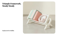 Expandable desktop shelf areaSaving Book Rack Large Capacity for Bay sill