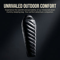 Sleeping Bag for Camping, Mummy Design with 400T 20D Waterproof Nylon, Lightweight Outdoor Gear, Col - Image 2