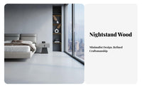 Nightstand with Storage Modern Minimalist Bedside Table Luxury Aesthetic