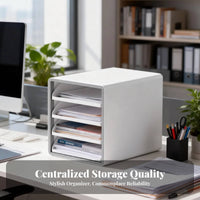 Desktop Drawer Cabinet Space-Saving Desk Organizer No Assembly Required