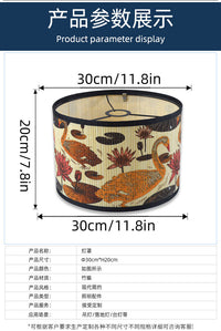 竹编竹制品民宿装饰灯罩动物图案可拆卸灯配吊灯落地灯台灯灯罩