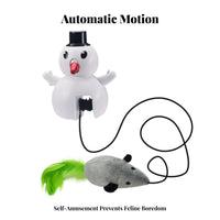 Self-Play Electric Cat Teaser Toy | Interactive Swinging Motion, Automatic Moving Design, Cat Toy with Lure, for Home