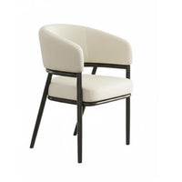 Upholstered Dining Armchair with Armrests Dining Armchair Elegant Design Thickly Padded for Diners, Living Room, Bedroom, Office