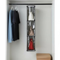 Enclosed Hanging Bag Organizer Large Capacity Hanging Purse Holder for Dorm Room