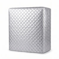 Cotton Padded Heat Pump Cover Diamond-Stitched Air-Conditioning Cover