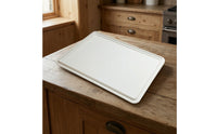 Food-Grade Batter Box Lid Rigid Pizza Batter Box Lid Wipe-Clean Tray Slim-Profile for Pizzaiolos, Bakers, Home Baking