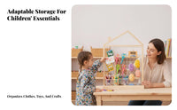 Rolling House-Shaped Clothes Rack Space-Saving kids' Clothes Rack Portable Sturdy Construction for Parents, Nursery, Bedroom