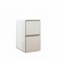 Nightstand with Drawers Space-Saving Design 2-Drawer Bedside Table Nordic