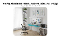Anti Workbench With Overhead Light Aluminum Frame Work Table High Load-Bearing Assembly Line Table for Technicians, Factory Workers, Research Facility