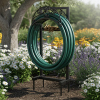 Freestanding Hose Rack Sturdy Outdoor Storage Stable Base for Yard