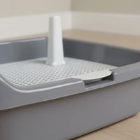 Dog Potty Tray with Grid Splash Proof Indoor Dog Toilet Non-Slip for Young Dogs