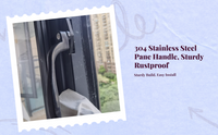 Aluminum handle, stainless lock