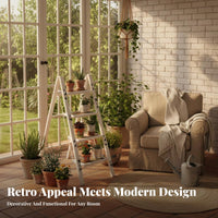 Multi-Tier Plant Stand Floor-Standing Tiered Pot Rack sturdyDuty for Living Room