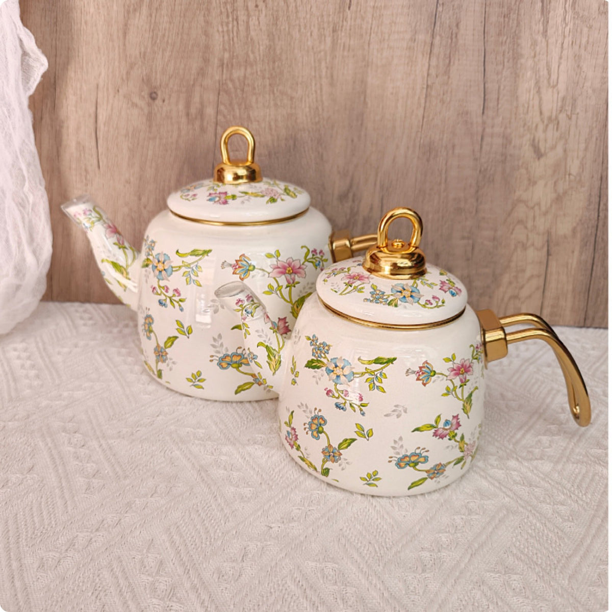 2 Pieces Retro Tea Kettle Easy to Clean Stovetop Teapot Healthy