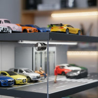 1:64 Parking Garage Display Dust Protection Mini Parking Lot Model for Desk