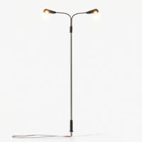 Double-Head Model Light Battery Powered Miniature Street Light for Diorama