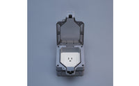 Waterproof Enclosure Clear Socket Cover with Flip-up Lid Guard Outlet Guard for Patio