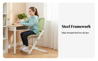 Adjustable Splitspine support child's Chair Rolling casters kids' Furniture Easy Assembly