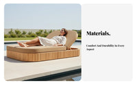 Waterproof Adjustable Chaise Lounge Quick-Drying Adjustable waterside Recliner Weather-Resistant Sunbed Low Maintenance for Sunbathers, Hotel Guests, Homeowners, pool timeming Pool, Garden, Beach, Backyard