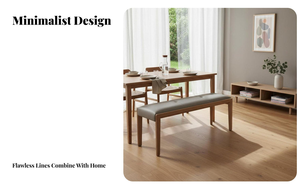 Nordic aesthetic Entryway Shoe Bench Multi-Functional Upholstered Entryway Bench multi-purpose Use Long Stool Minimalist Design for Families, Homeowners, Adults, Dining Room, Bedroom