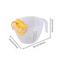 Graduated Mixing Bowl Easy to Clean Pouring Bowl Reusable