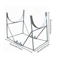 Yam Bundling Rack Curved Cradle Arms Yam Rack Silver-Gray Finish Agricultural Implement
