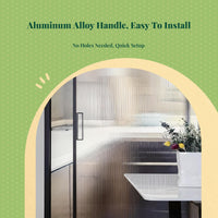 Sliding Glass Door Handle, Super Narrow Double Hook Mortise Lock, Modern Minimalist Pull, Protected Kitchen Pane Patio