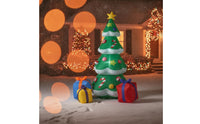 Inflatable Tree with Star Topper Indoor Christmas Inflatable Tree with Gift Boxes Holiday Decoration Outdoor for Yard, Patio