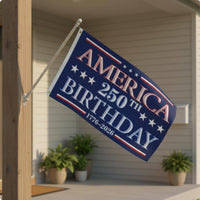 1776-2026 Commemorative Flag Material American 250th Anniversary Flag Vivid Colors American 250th Anniversary Banner for Outdoor, Yard, Porch