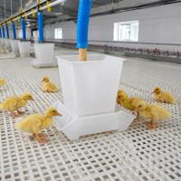 30kg Chicken Feeder, Automatic Poultry Feeder with Arch Design, Sun Resistant PP Duck & Chick Dispenser, 63x45x37cm