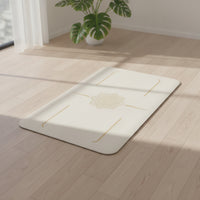 Grippy Fitness Inversion Mat Compact Fitness Mat with Alignment Lines Portable Stable for Yogis