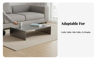Folded Metal Coffee Table Modern Design Lowform Coffee Table Minimalist aesthetic Designer Piece for Homeowners, Showroom, Patio