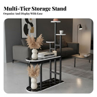 Multi-Level Plant Rack Minimalist Multi-Tier Round shelf Rack Space-Saving adaptable for Apartment Dwellers